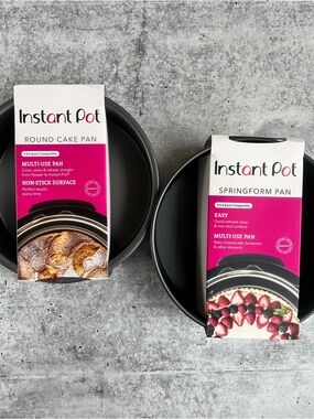 NEW Set of 2 Instant Pot Official Accessories: Springform Pan and Round Cake Pan